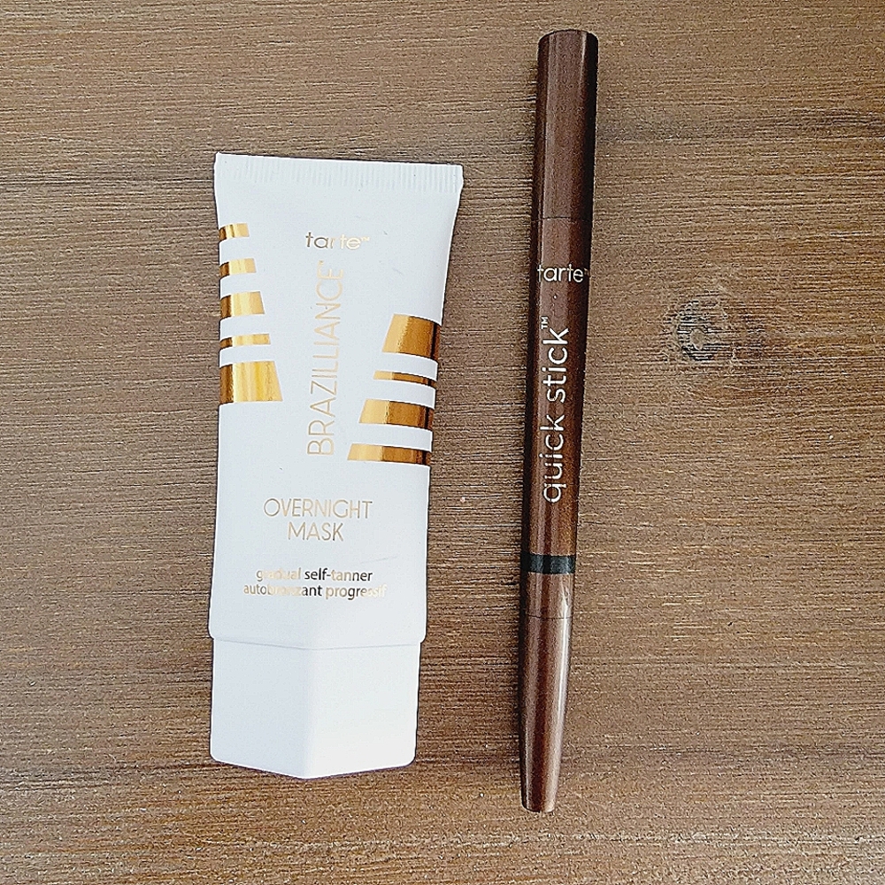 Brand new Tarte self Tanner and quick stick in Bronze Luster/Black